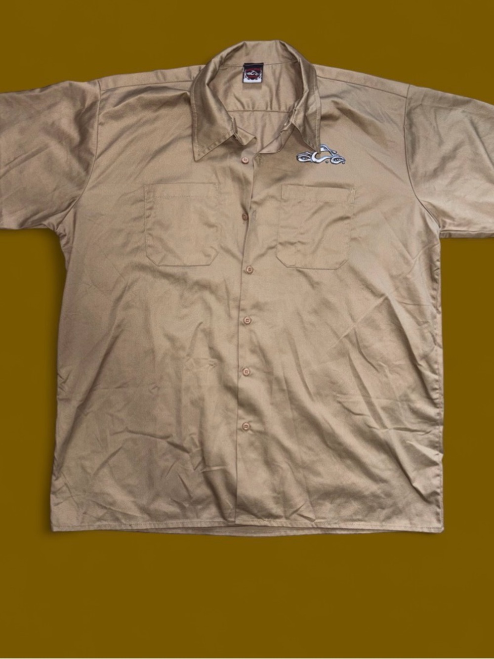 VINTAGE ORANGE COUNTY CHOPPERS SHIRT - BUTTON UP - MECHANICS SHIRT - 2000S 2XL